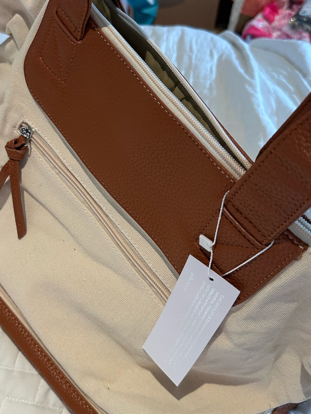 GRAF LANTZ Canvas Travel Weekender Tote NEW $158 - Picture 9 of 12